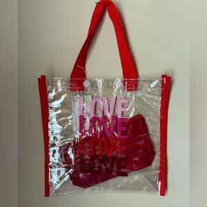 Full of Love clear tote bag